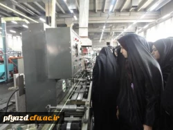 بازدید دانشجویان پردیس از کارخانجات تولیدی شهید قندی یزد