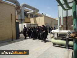 بازدید دانشجویان پردیس از کارخانجات تولیدی شهید قندی یزد