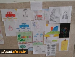 گزارش تصویری نقاشی به شیوه دانش آموزان دوره ابتدایی 
توسط دانشجویان رشته علوم تربیتی (گروه 4 و 5) 8