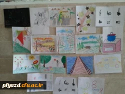 گزارش تصویری نقاشی به شیوه دانش آموزان دوره ابتدایی 
توسط دانشجویان رشته علوم تربیتی (گروه 4 و 5) 9