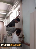 گزارش تصویری از آماده سازی ساختمان آموزشی-اداری مکان جدید