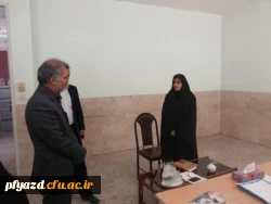 بازدید آقای شیرزاد از مراحل انجام مصاحبه