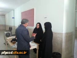 بازدید آقای شیرزاد از مراحل انجام مصاحبه