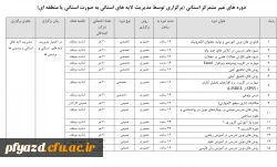 ابلاغ تقویم آموزشی تابستان دوره های بالندگی ویژه اعضای هیأت علمی و کلیه کارکنان دانشگاه 3
