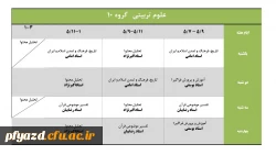 برنامه ترم تابستان 95 2