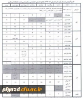 تقویم آموزشی نیمسال اول سال تحصیلی 97-96 2