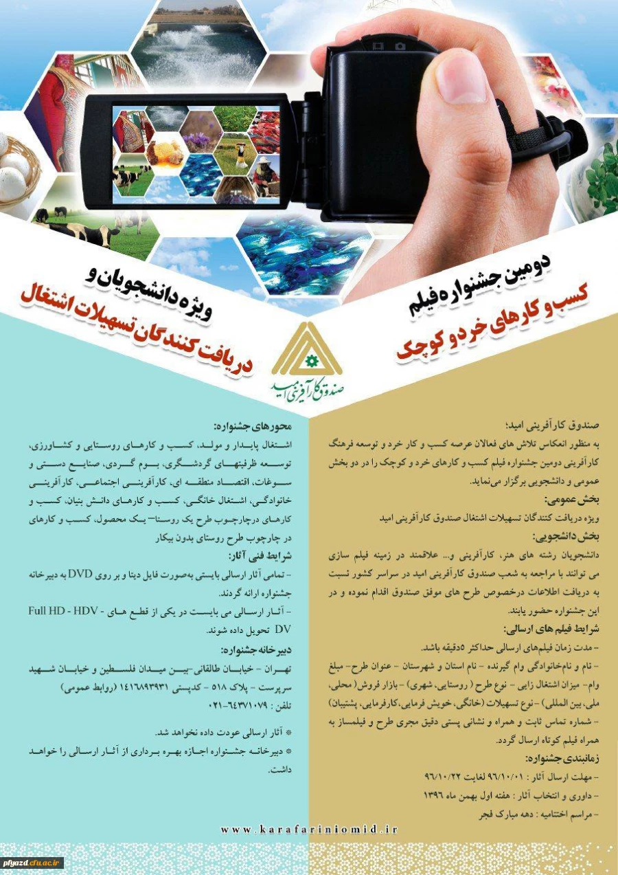 دومین جشنواره فیلم کسب و کارهای خرد و کوچک 2