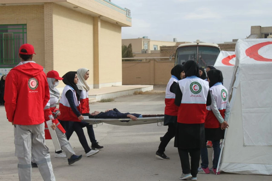 گزارش تصویری از مانور زلزله 18