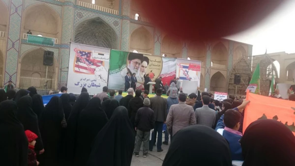 حضور مسئولین وکارکنان پردیس درراهپیمایی وحدت بخش 17 دیماه  درمحکومیت اغتشاشات  اخیر 2