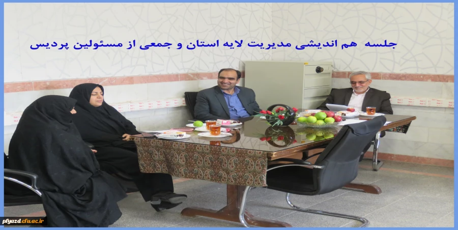 برگزاری جلسه هم اندیشی مدیریت لایه استان با جمعی از مسئولین پردیس 6