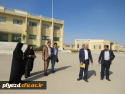 بازدید مسئولین حوزه معاونت سیاسی، امنیتی و اجتماعی استانداری یزد از پردیس فاطمه الزهرا(س) 14