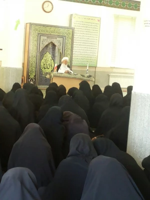 حضور حضرت آیت الله ناصری امام جمعه یزد ونماینده ولی فقیه در پردیس 9