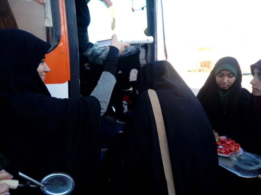 بدرقه دانشجویان شرکت کننده اردوی  راهیان نور 5