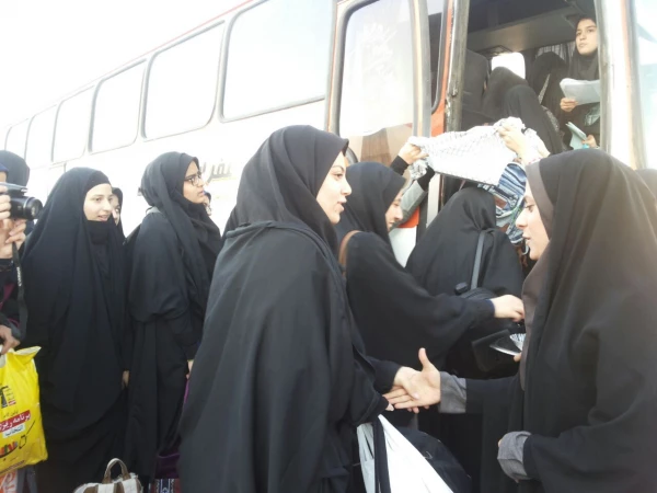 بدرقه دانشجویان شرکت کننده اردوی  راهیان نور 8