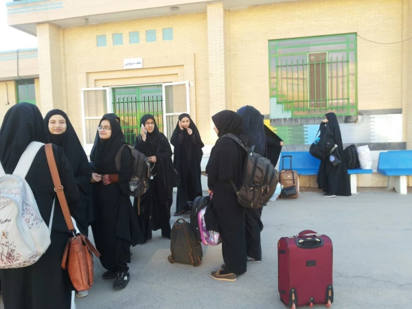 بدرقه دانشجویان شرکت کننده اردوی  راهیان نور 12