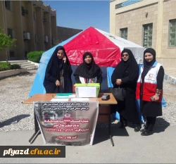 شرکت در پویش هلال احمر برای کمک به سیل زدگان  همراه با کارگاه  آموزشی مقابله با بلایای طبیعی و نکات ایمنی در مواجهه با آن 2