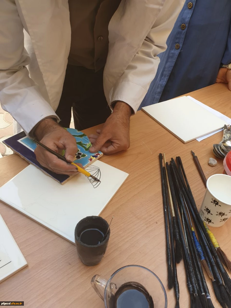 برگزاری ورکشاپ یک روزه کاشی سنتی هفت رنگ 13