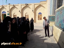بازدید گروهی از دانشجویان از اماکن تاریخی استان یزد 3
