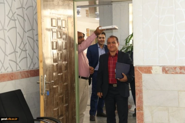 مراسم معارفه معاون امور دانشجویی و توسعه منابع پردیس حضرت فاطمه الزهرا(س) یزد 2