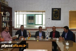 مراسم معارفه معاون امور دانشجویی و توسعه منابع پردیس حضرت فاطمه الزهرا(س) یزد 4