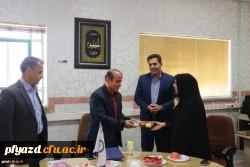 مراسم معارفه معاون امور دانشجویی و توسعه منابع پردیس حضرت فاطمه الزهرا(س) یزد 6