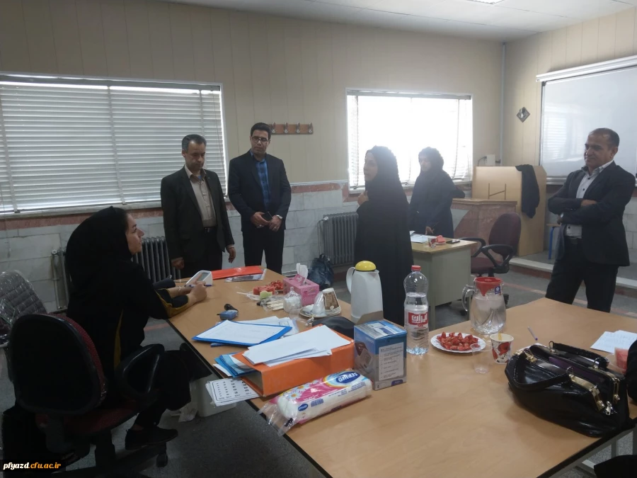 بازدید از مراحل انجام مصاحبه داوطلبان ورود به دانشگاه فرهنگیان  (پردیس فاطمه الزهرا(س)یزد) 10
