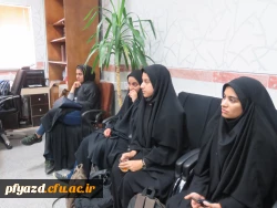 جلسه سرپرست پردیس فاطمه الزهرا (س) با دانشجومعلمان خوابگاه الزهرا 7