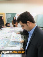 بازدید سرپرست پردیس از ژوژمان هنری دانشجومعلمان پردیس 8