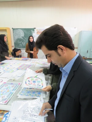 بازدید سرپرست پردیس از ژوژمان هنری دانشجومعلمان پردیس 8