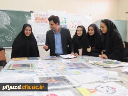 بازدید سرپرست پردیس از ژوژمان هنری دانشجومعلمان پردیس 10